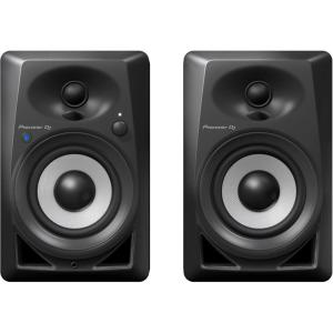 imagePioneer DJ DM40BT Desktop Monitor System with Bluetooth Functionality 4Inch Pair WhiteBlack