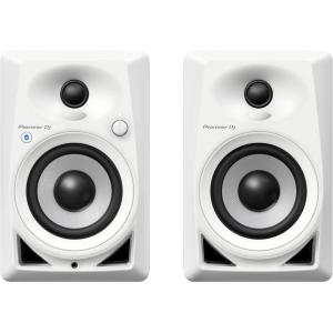 imagePioneer DJ DM40BT Desktop Monitor System with Bluetooth Functionality 4Inch Pair WhiteWhite