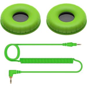 imagePioneer DJ HDJCUE1 Curl Cord Earpads HCCP08Y YellowHCCP08G Green