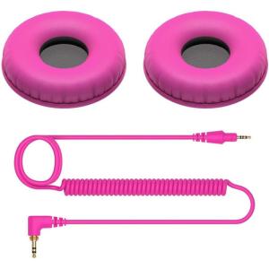 imagePioneer DJ HDJCUE1 Curl Cord Earpads HCCP08Y YellowHCCP08V Pink